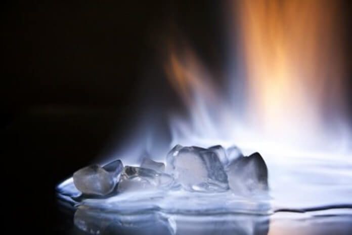 Ice that is on fire