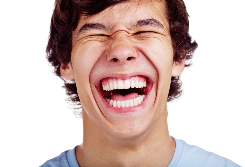 Man laughing